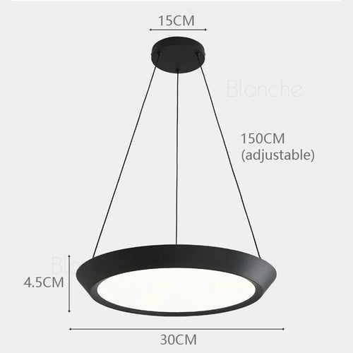 suspension moderne led ronde pour éclairage intérieur décoratif - vue 3 sur 10
