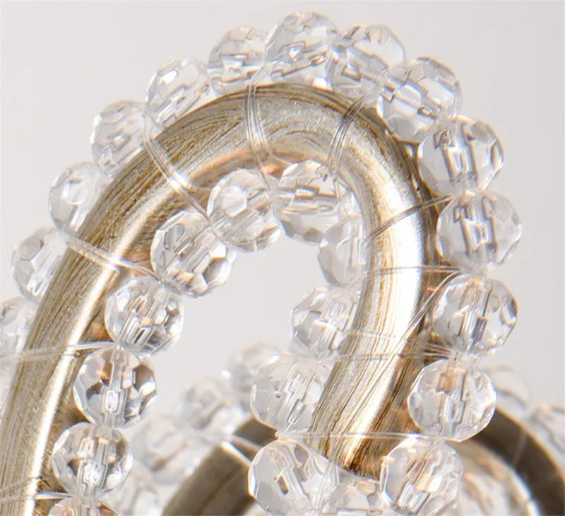 lustre en métal coulé rétro pour éclairage intérieur en fer forgé - vue 7 sur 11