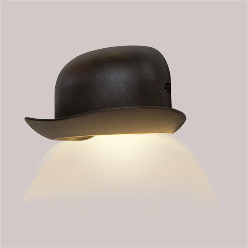 applique murale chapeau à LED aluminium design minimaliste - vue 3 sur 6