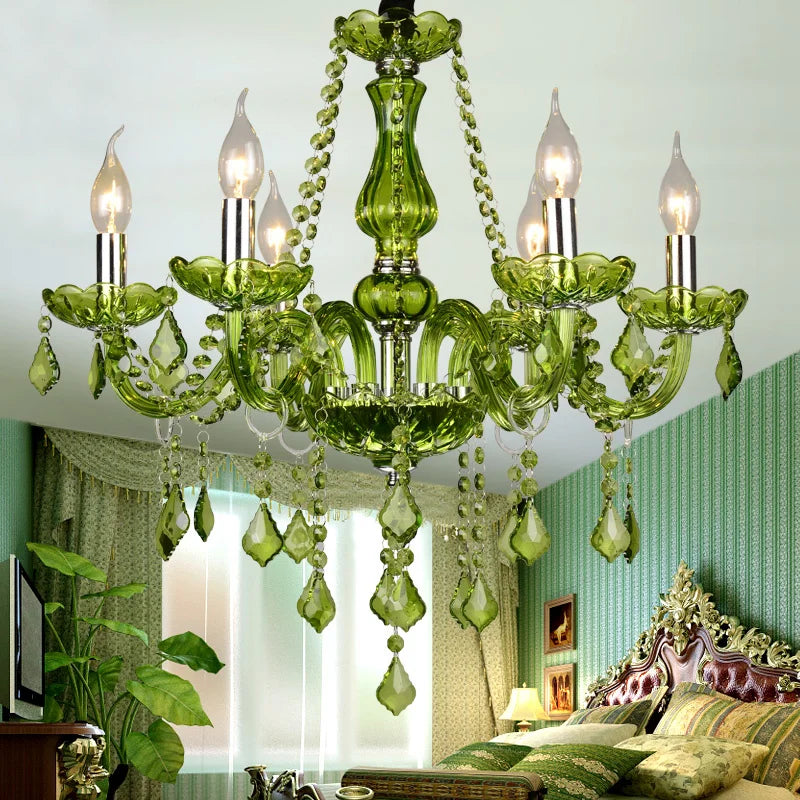 lustre en cristal de luxe pour mariage et restauration - vue 1 sur 13