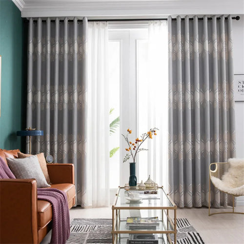Rideau occultant floral moderne pour chambre ou salon - vue 3 sur 10