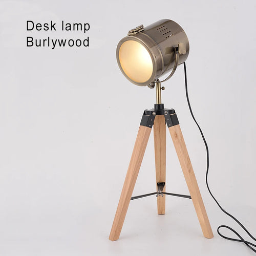 lampadaire nordique en bois massif avec éclairage led moderne - vue 9 sur 10