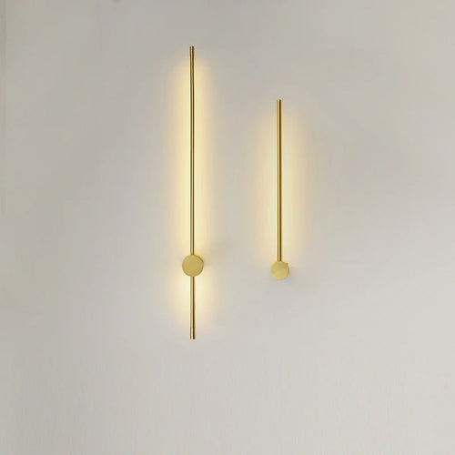 applique murale led nordique tige dorée style moderne créatif simple - vue 3 sur 11