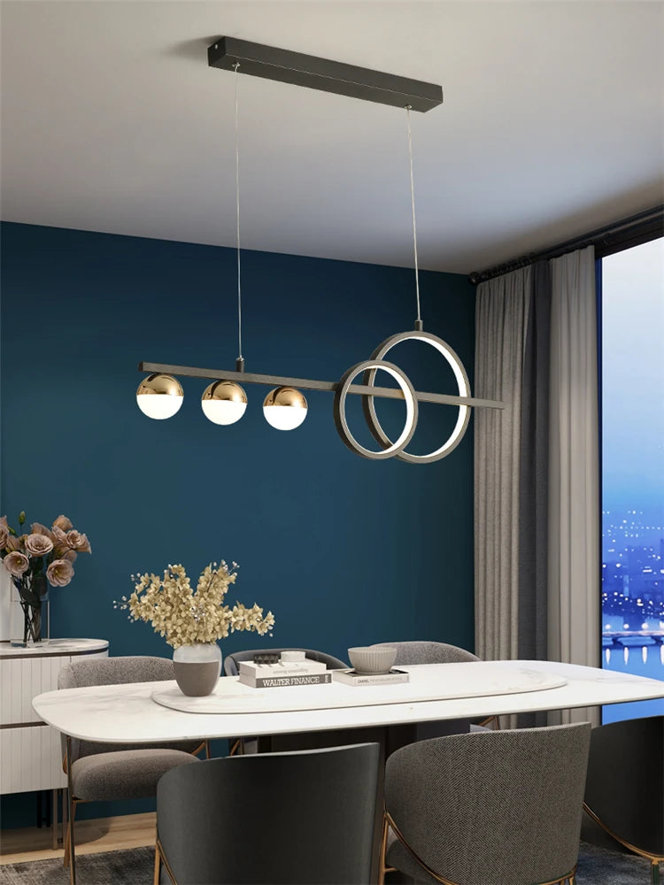 lustre de luxe nordique lumière led moderne créatif - vue 4 sur 13