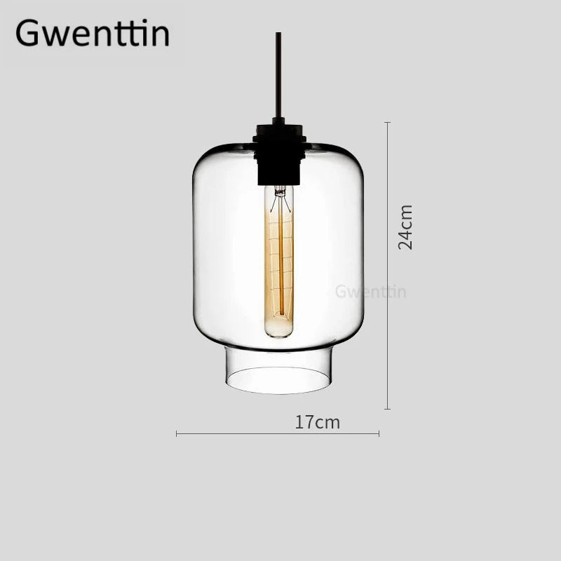 suspension moderne en verre teinté pour décoration intérieure - vue 15 sur 30