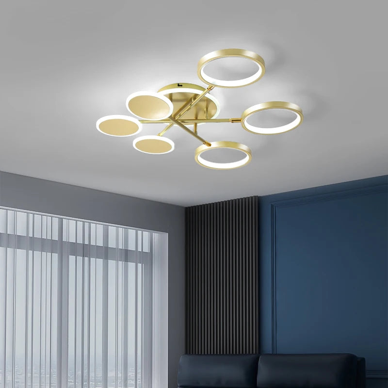 lustre créatif led pour décoration intérieure moderne - vue 5 sur 15