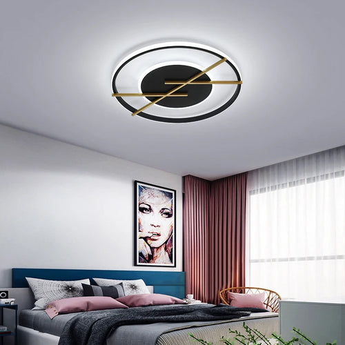 plafonnier led rond moderne pour décoration intérieure lumineuse - vue 5 sur 10