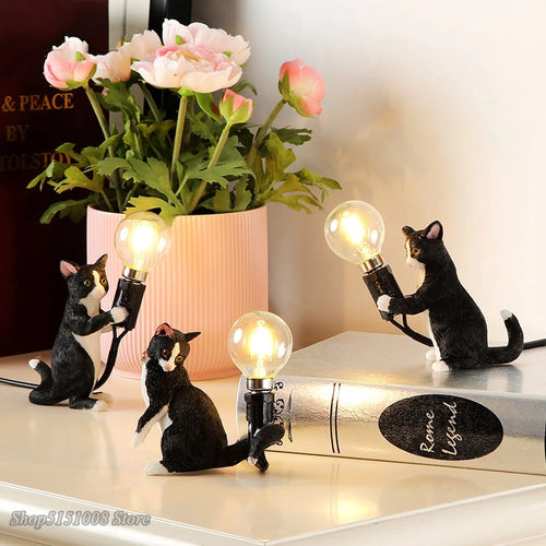lampe de bureau décorative pour animaux en résine - vue 3 sur 14