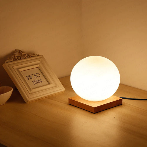 Lampe de table boule de verre Simple - vue 4 sur 8