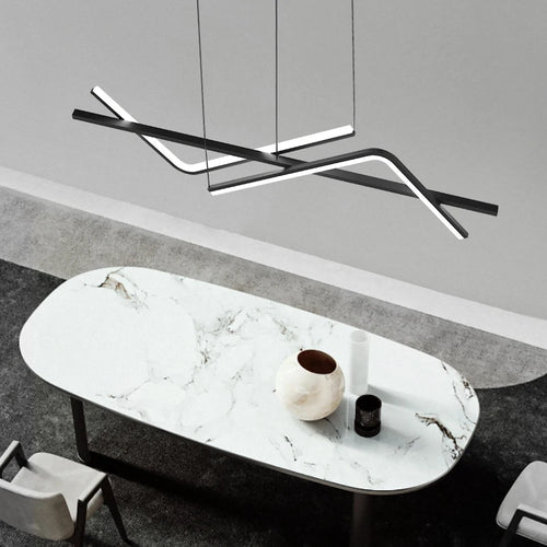 lustre led moderne pour restaurant hôtel café bureau - vue 5 sur 8