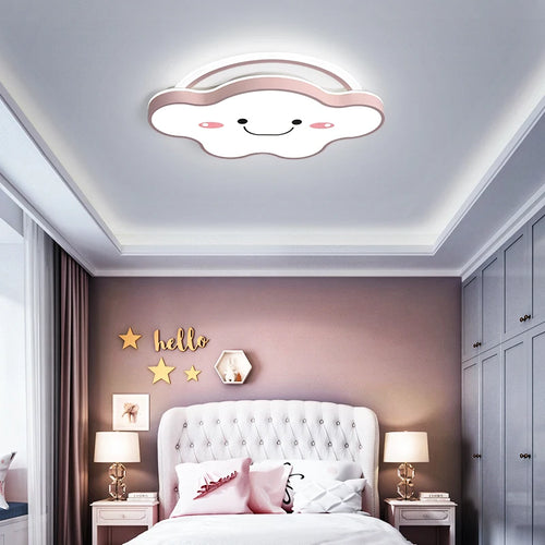 plafonnier led nordique design moderne pour chambre enfants et étudiants - vue 4 sur 12