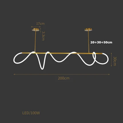 suspension design en forme de notes de musique élégantes - vue 11 sur 22