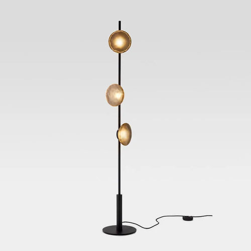 lampadaire postmoderne ceto lampe de sol design en verre et led - vue 2 sur 8