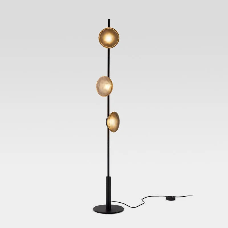 lampadaire postmoderne ceto lampe de sol design en verre et led - vue 2 sur 8