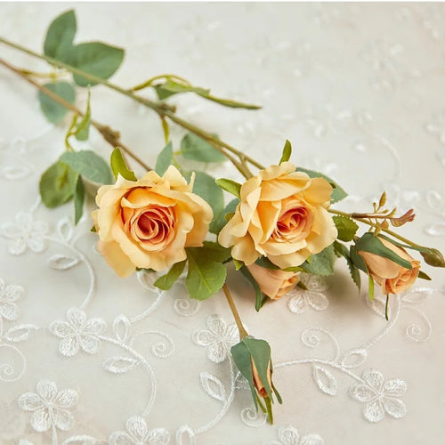 fleurs de roses artificielles en soie pour mariage et décoration - vue 14 sur 14