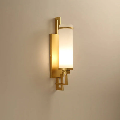 Applique murale lampe moderne minimaliste lampe de chevet chambre salon TV fond balcon couloir éclairage 	 Style chinois - vue 4 sur 6