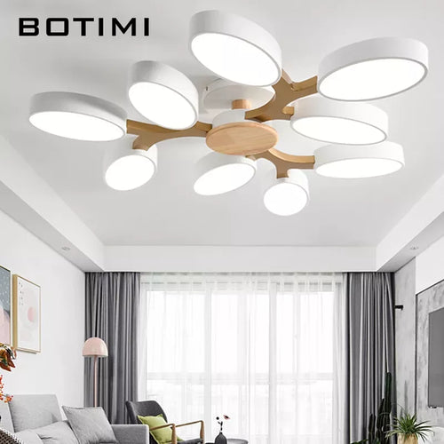 plafonnier LED gris en forme d'arbre - vue 3 sur 32