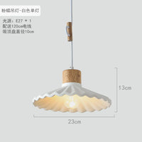 suspension simple moderne led en ciment nordique
