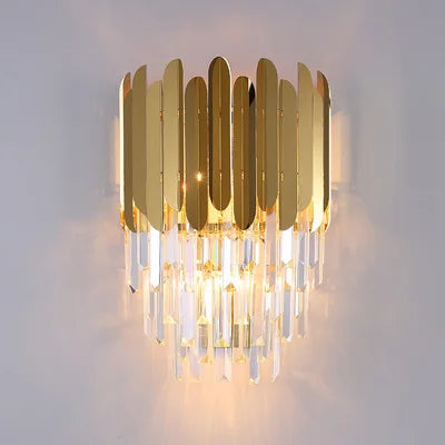 applique murale en cristal moderne design lumineux et élégant - vue 6 sur 6