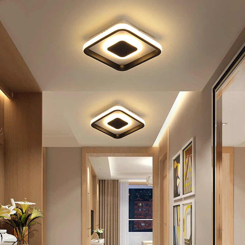 plafonnier led moderne pour intérieur nordique luminaire - vue 3 sur 12