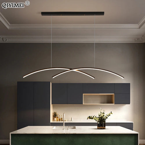 suspension led moderne à intensité variable éclairage intérieur nouvelle lampe - vue 4 sur 10