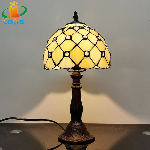 lampe de chevet gypsophile veilleuse pour enfants design tiffany - vue 3 sur 6