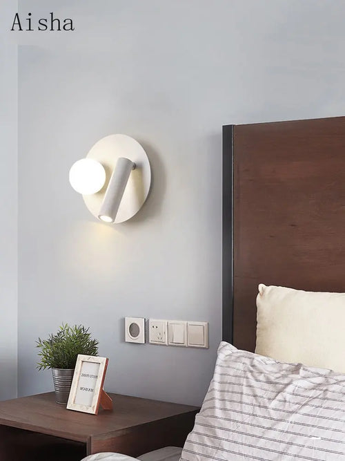 applique murale moderne rotative à led pour intérieur décoratif - vue 3 sur 10