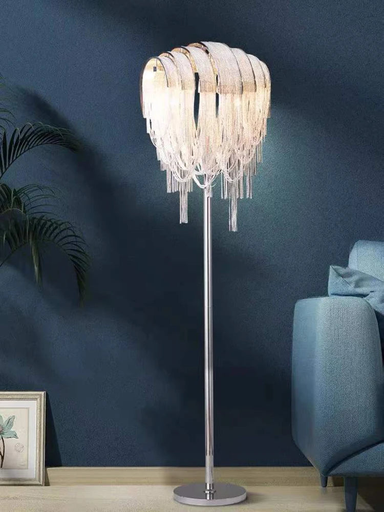 lampadaire décoratif post-moderne nordique en aluminium - vue 4 sur 8
