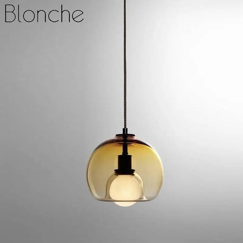 suspension en verre nordique créatif design moderne et élégant - vue 7 sur 7