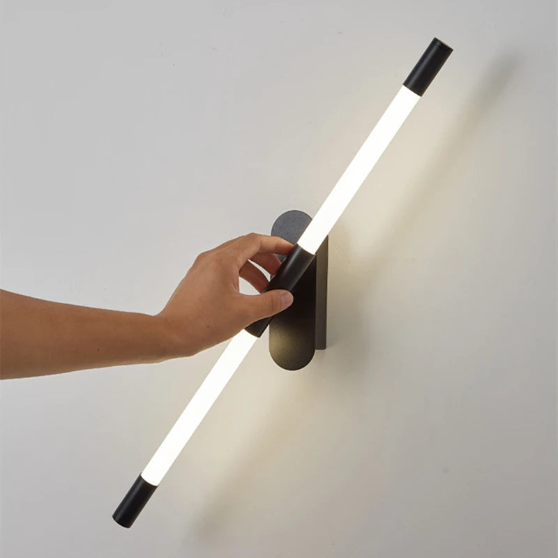 applique murale LED moderne décorative design nordique rotative - vue 5 sur 8