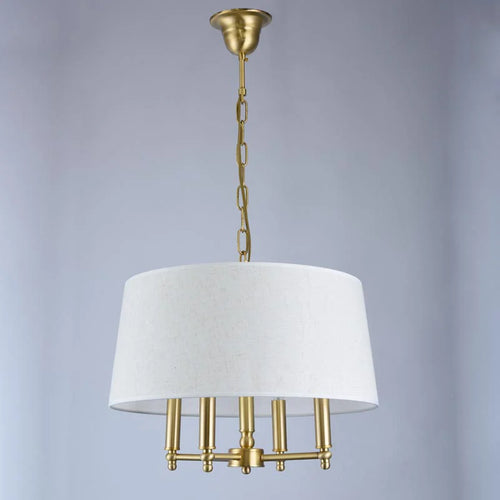 lustre en cuivre véritable pour décoration moderne intérieure - vue 3 sur 6