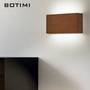 Applique murale LED en bois naturel marron