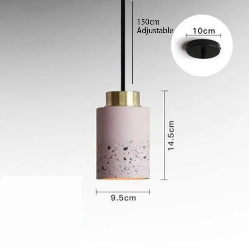 suspension vintage en ciment pour bar et café - vue 7 sur 14