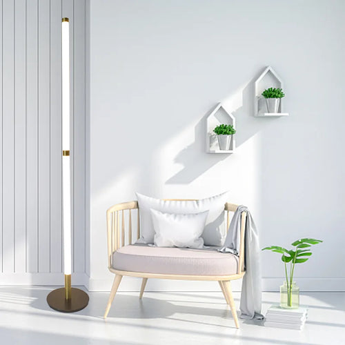 lampadaire d'angle moderne démontable avec lumière sur pied - vue 4 sur 15