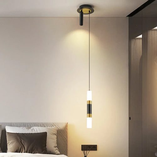 suspension led au design moderne avec long câble - vue 5 sur 14