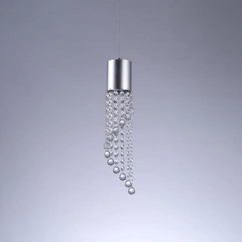 suspension moderne en cristal pour éclairage intérieur décoratif - vue 4 sur 6