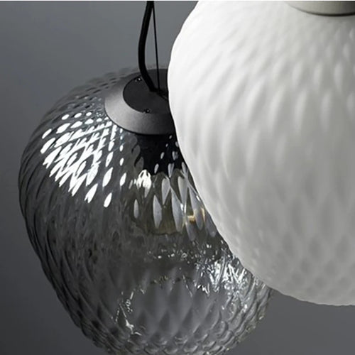 suspension rétro nordique en verre pour décoration intérieure - vue 7 sur 10