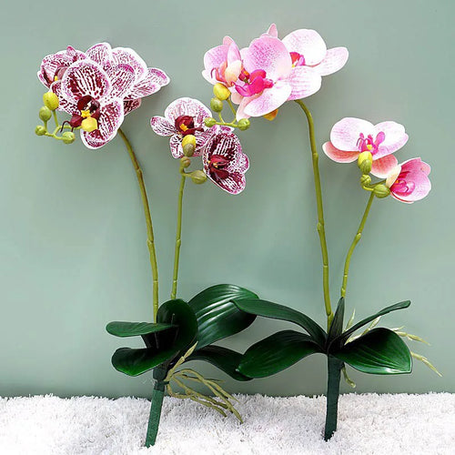 fleur artificielle phalaenopsis orchidée décoration mariage et salon - vue 2 sur 14