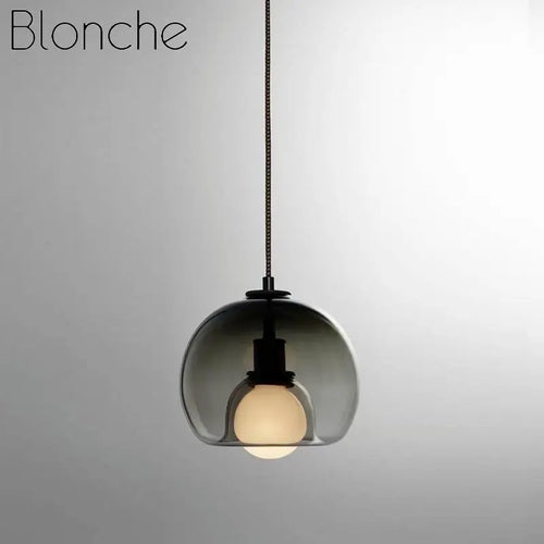 suspension en verre nordique créatif design moderne et élégant - vue 4 sur 7
