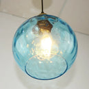 Suspension LED en forme de boule de verre au design moderne