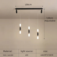 lustre à led moderne design réglable pour espaces divers