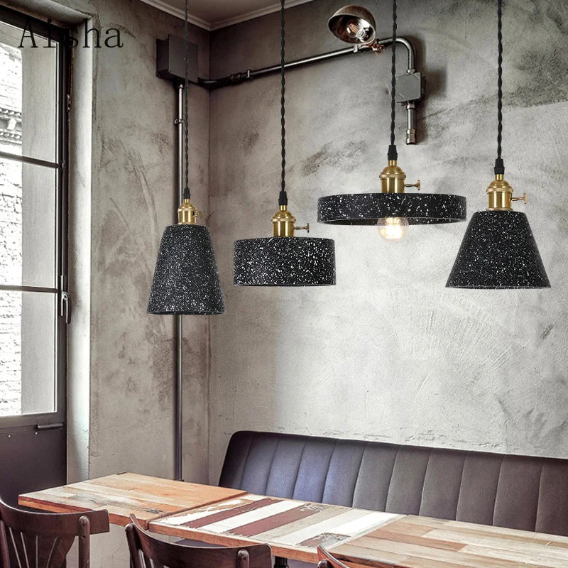 suspension industrielle en ciment pour table et bar - vue 6 sur 23