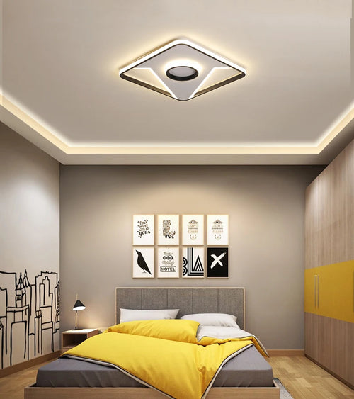 plafonnier design moderne pour éclairage intérieur polyvalent - vue 2 sur 12