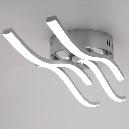 plafonnier led moderne en surface design incurvé décoratif - vue 2 sur 9