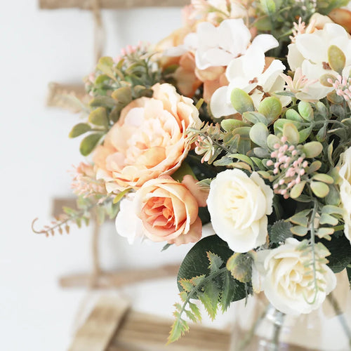 bouquet de pivoines artificielles pour mariage et décoration - vue 7 sur 12