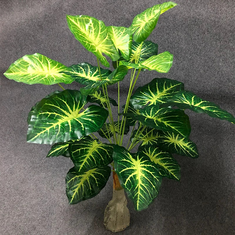 grandes plantes artificielles avec feuilles de palmier décoratives - vue 10 sur 12