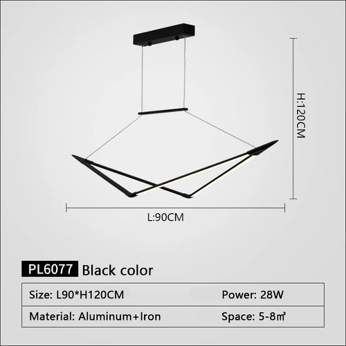 suspension led moderne dimmable pour un éclairage élégant - vue 12 sur 15