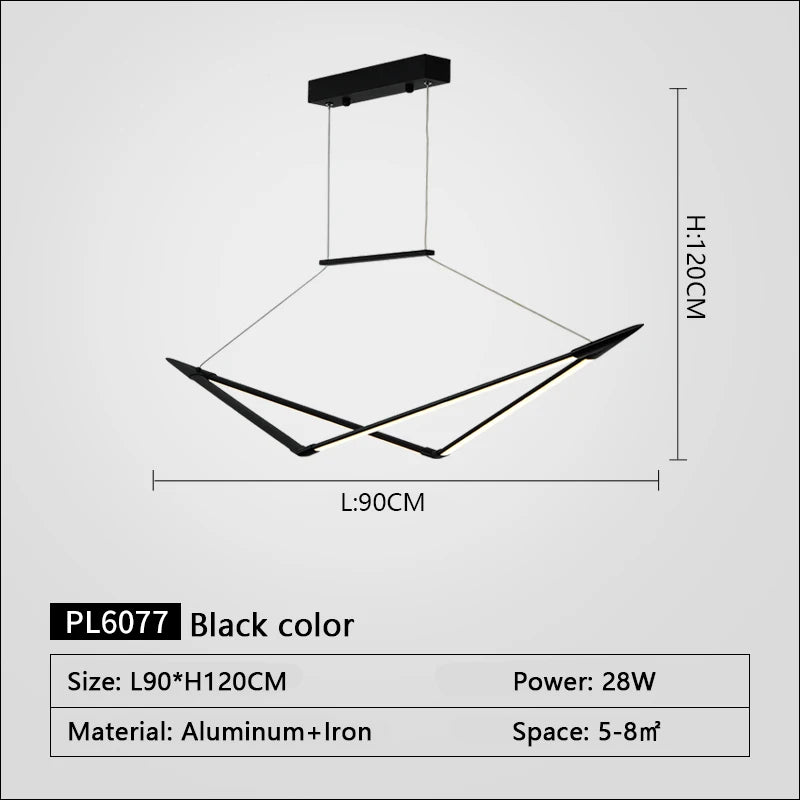 suspension led moderne dimmable pour un éclairage élégant - vue 11 sur 15