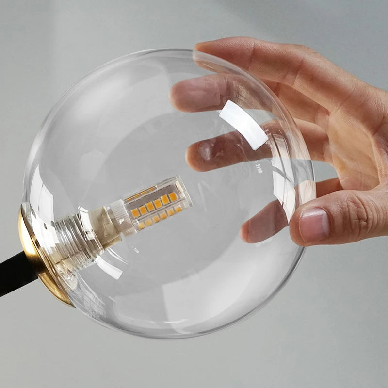 lustre à led nordique pour cuisine bureau et étude - vue 5 sur 8