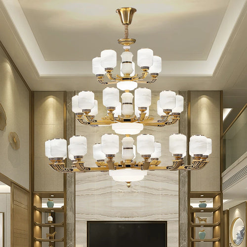 lustre chinois grande taille pour décoration d'intérieur élégant - vue 4 sur 18